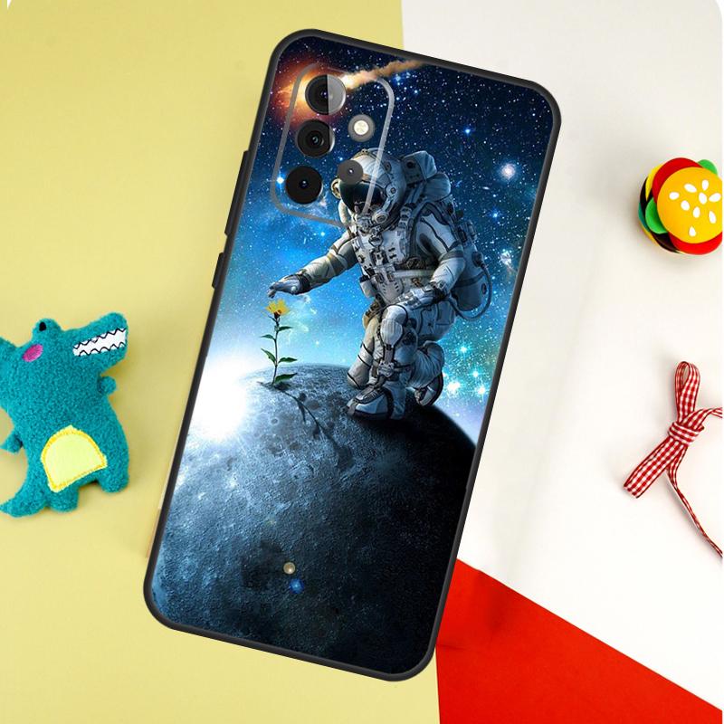 Moon Stars Space For Samsung Galaxy A53 A33 A13 A54 A34 A14 A55 A35 A15 A05 A06 A16 A22 A32 A52 Phone Case