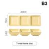 Creative Ceramic Soy Sauce Dish Spice Plate 2/3 Grids Dinner Plates Household Snack Plate Kitchen Accessories