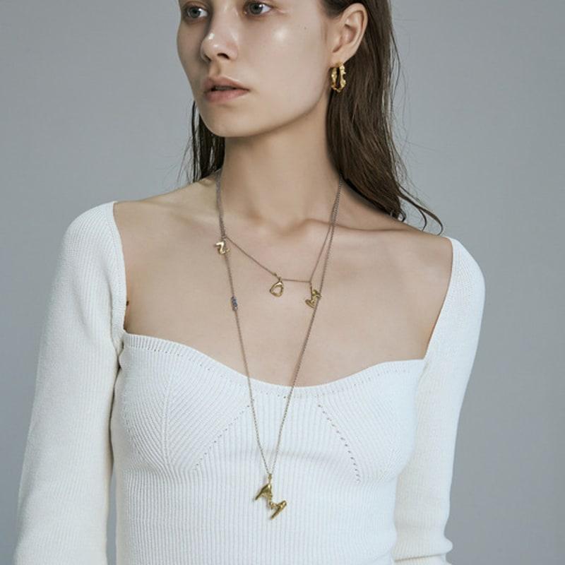 

SALUT DE MIEL SDM Initial Necklace GOLD