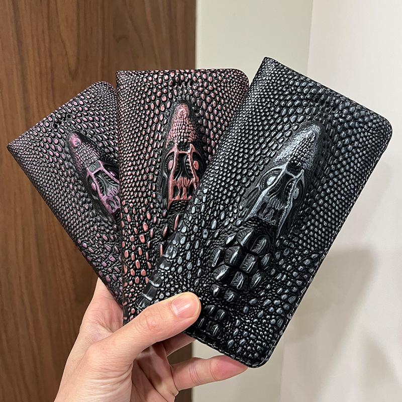 Magnetic Genuine Leather Skin Flip Wallet Book Phone Case Cover On For Honor 50 70 90 200 300 400 500 600 Pro Plus Lite Global