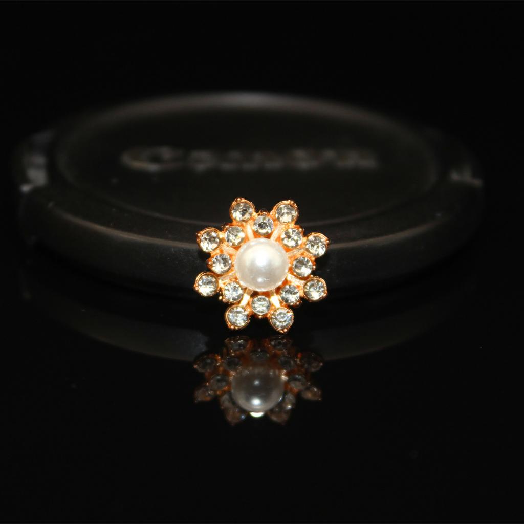 10PcsDIY Handmade Hair Accessories Rhinestone Flower Alloy Material DIY Mobile Phone Case Sticker Diamond DIY Jewelry Accessories