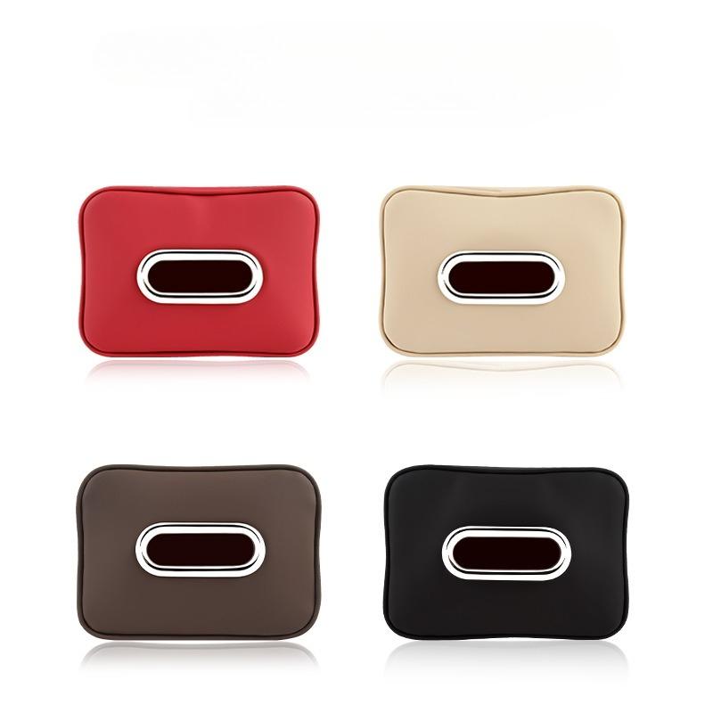 Car Mounted Armrest Box High-end Storage Decoration Sanitary Paper Box Seat Back Car Mounted Tissue Car Sun Visor Tissue Box