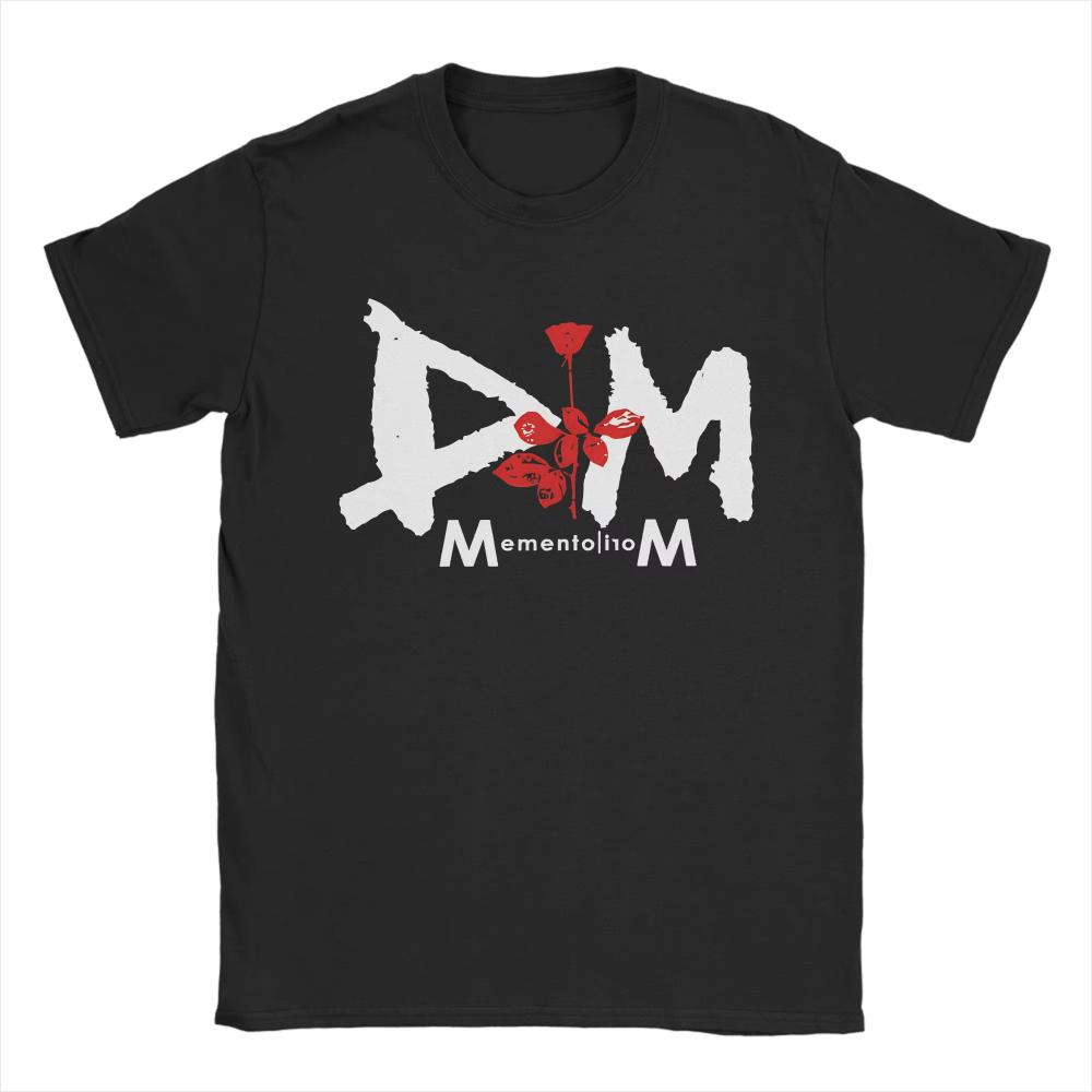 Depeche Music Band Printed TShirts for Unisex Women Mode Vintage Cotton Tee Shirt Crewneck Short Sleeve T Shirts XL Tops Summer