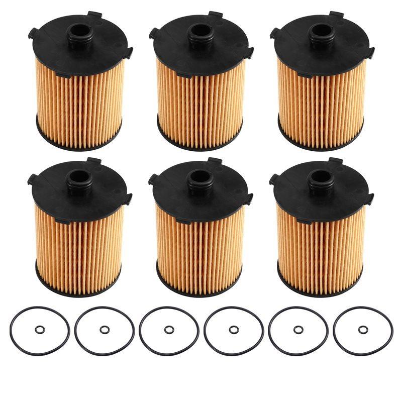 Oil Filter 6PCS 32140029 For VOLVO S60 S80 S90 V40 V70 V90 XC40 XC60 XC90 D2 D3 D4 D5 T3 T4 T5 T6 T8 2.0T I II III