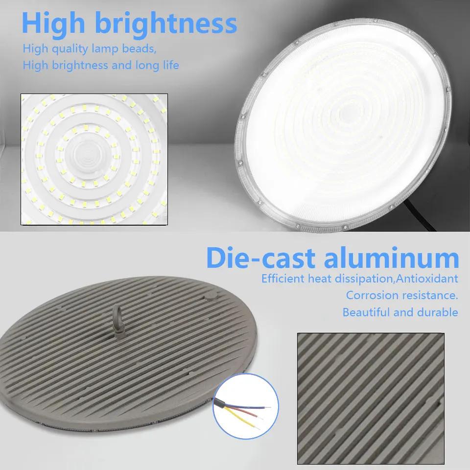 LED Hallenleuchten 50W 100W 150W 200W 300W 400W Superhell UFO Wasserdicht Gewerblich Industriell Markt Lager Garage