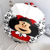 1 PC Automatic Folding Umbrella - Mafalda Pattern Portable Foldable Design With 8 Ribs Christmas Birthday Gifts