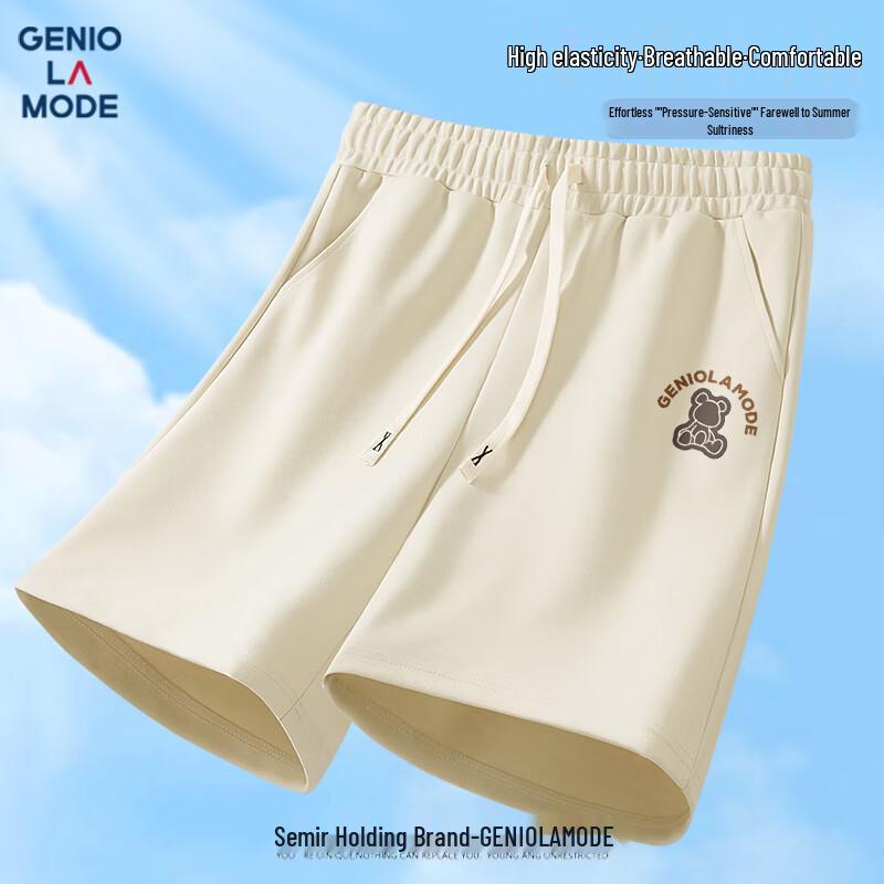 GENIOLAMODE Men s Printed Casual Shorts M