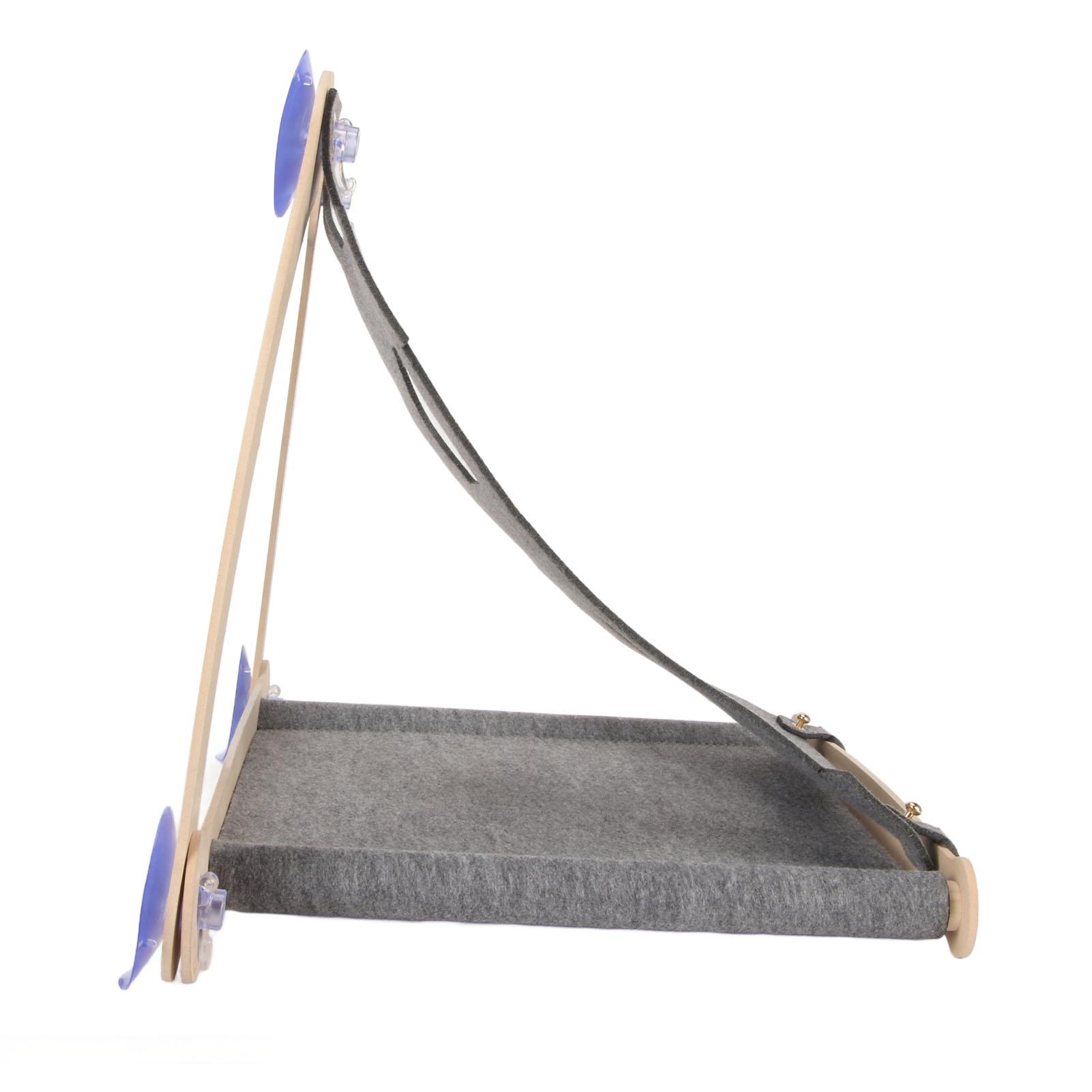 Wooden Cat Window Perch Cat Window Hammock Bed Detachable Soft Pet Bed for Cats Pets