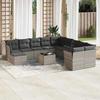 VidaXL Garden Lounge Set with Cushions 12 Pcs, Sofas with Adjustable Feet, Outdoor Furniture Set Patio Terrace, 3218622