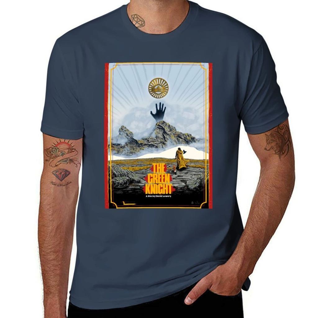 The Sun Tarot The Green Knight Tshirt Gym Wear Breathable Short Sleeve Tee Tshirt