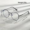 Minimalist Octagonal Full Rim Metal Frame Glasses for Women