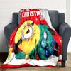 1Pc Christmas Minions Fabric Blanket Soft Throw Blanket For Home Bedroom Bed Sofa Travel Office Solid Christmas Blanket