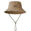 Frayed Edge Cotton Bucket Hat: Summer Sun Protection for Outdoor Travel and Shopping