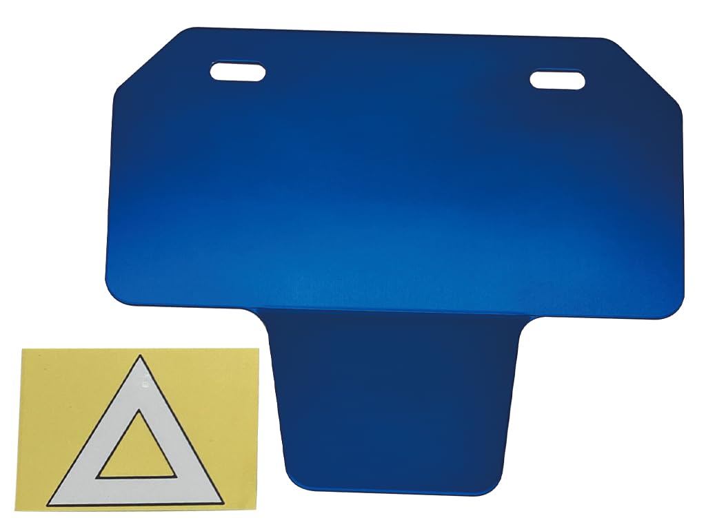 

CF Posh License Plate Holder, Mountain Shape, For 50~125cc, Triangle chevron shape синий