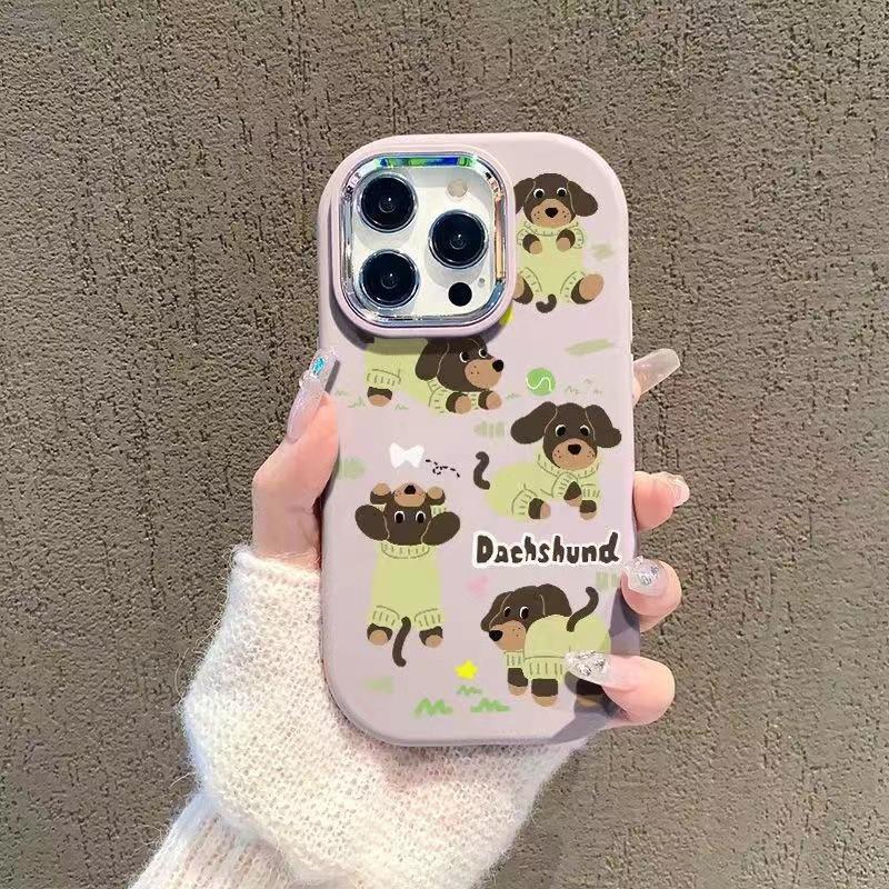 

Мультяшный щенок Подходит для Apple 16pro15promax Чехол для мобильного телефона Iphone14 Креативный 13mini12 iphone7p/8p