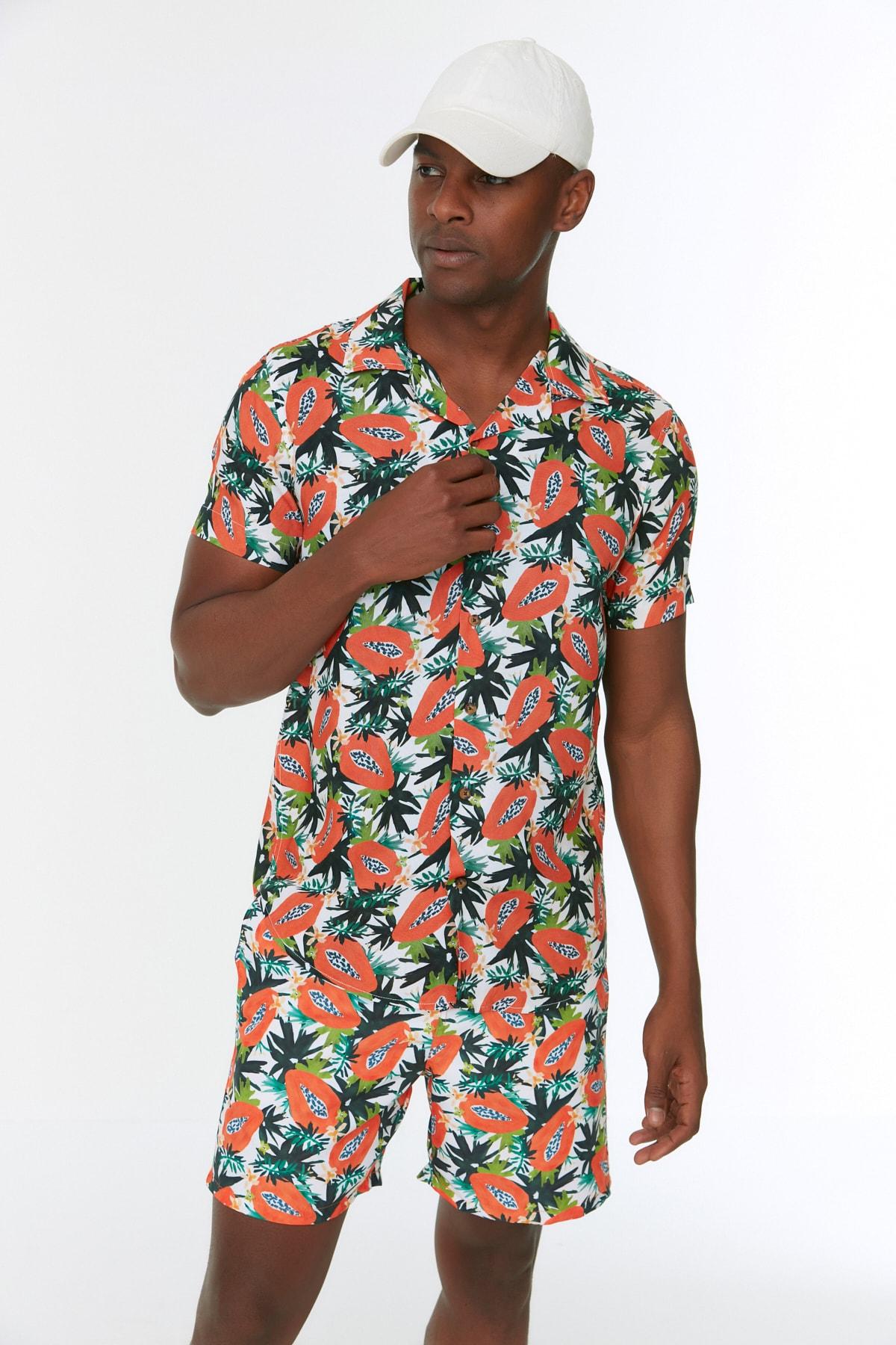 

Рубашка - Многоцветный - Классический крой