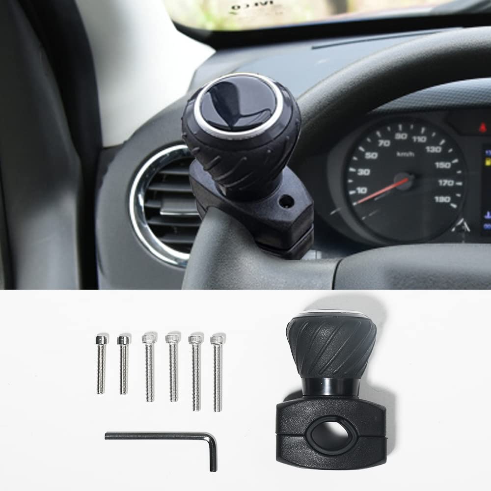 Banseko Steering Wheel Spinner Car Power Universal Fit for Lawn and More Knob, Handle, Cars, Trucks, Tractors, Mowers, Forklifts, Buses,