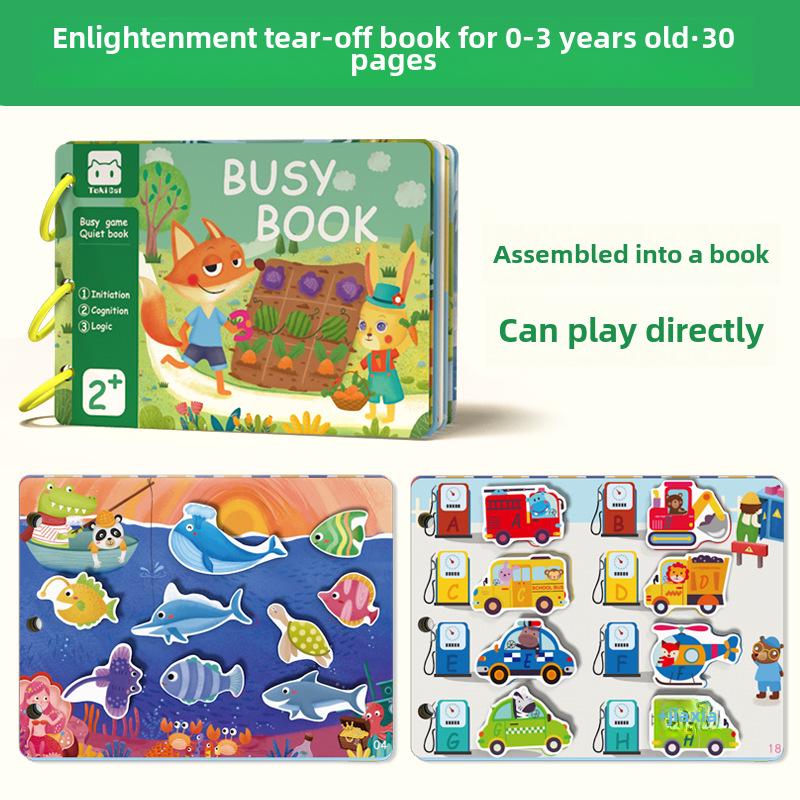 Baby Ruhiges Tränenbuch: Frühe Bildung Klettsticker Spielzeug