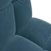 Adjustable Floor Chair Blue Velvet