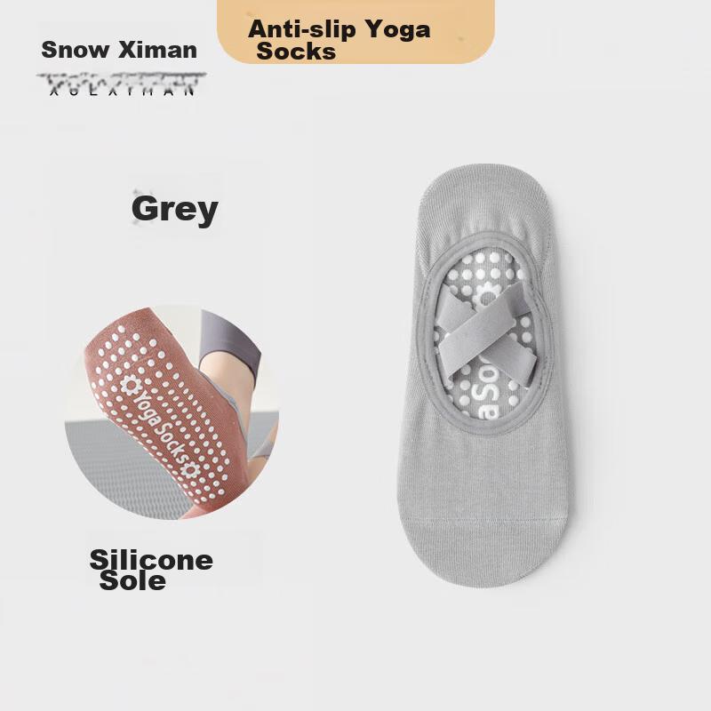 XUEXIMAN Yoga Socks for Women, Short Summer Socks, Professional Non-Slip Silicone Indoor Fitness Dance Beginner Pilates Sports Socks