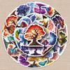 50 Luminous Tree of Life Dreamy Tree Stickers – Waterproof Girly Plant Decor for Journals