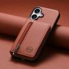 Zipper Wallet Card Holder RFID-blocking Magnetic Phone Case for iPhone 16 E 16 Pro Max 15 14 Plus 13 12 11 Bracket Stand Cover