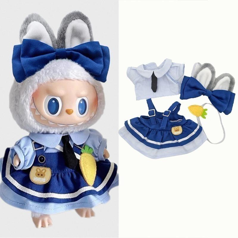 15 17Cm For Labubu Doll Nick Wilde Judy Hopps Police Officer Animal Cosplay Clothes Cartoon Zootopia Outfit Clothing