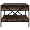 Infinity LED Coffee Table in Brown Oak Effect 70 x 50 x 38 cm