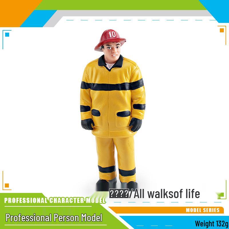 Professional Role Model Figurines Set: Teacher, Doctor, Nurse, Construction Worker, Chef, Police Officer