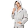 Unisex Flanell Yukata Bademantel mit Kapuze für Herbst/Winter
