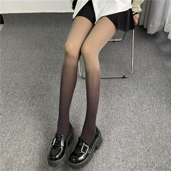 Gradient Candy Color Slimming Pantyhose - Trendy Summer Stockings for a Flattering Look