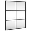 Wall Mirror Black 50x60 cm Rectangular Iron