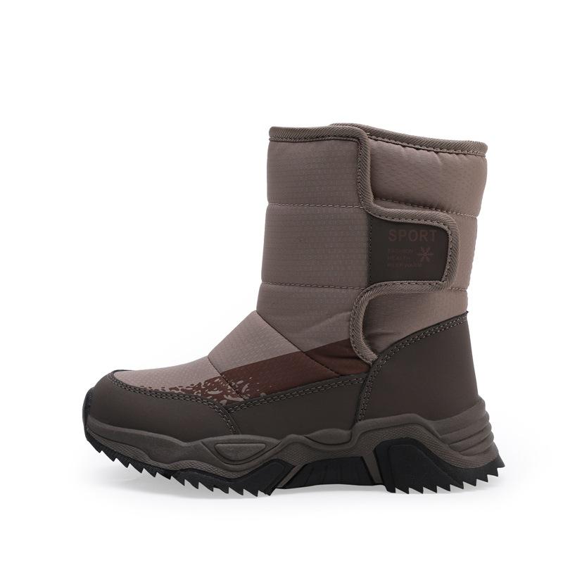 Children's Snow Boots Winter High-Top Children's Magic Tape Cotton Shoes Students  Outdoor Comfortable Non Slip Thick Sole Boots