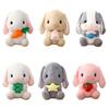Cute Cartoon Clover Bunny Plush Toy Wholesale Easter Doll With Customizable Design Rabbit Stuffed Animal Gift Characters)