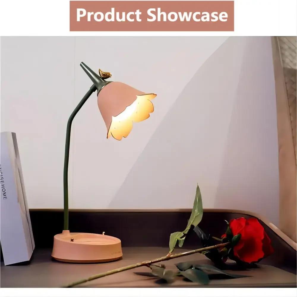 LED Table Lamp RechargeableTouch 3-speed Dimming USB Reading Eye Care Design Stand Bedside Lamps Decorative Night Lamp Gifts