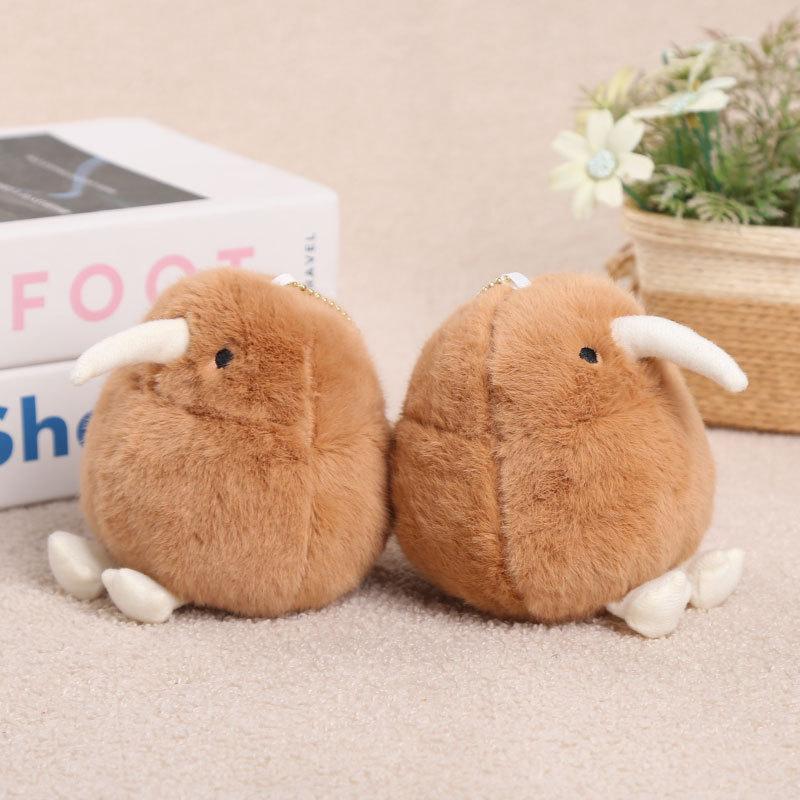 1 Pièce Porte-clés Oiseau Kiwi Simulation Dessin Animé Oiseaux Peluches Pendentif Porte-clés Mignon Fille Kawaii Décoration Chambre Cadeaux Enfants