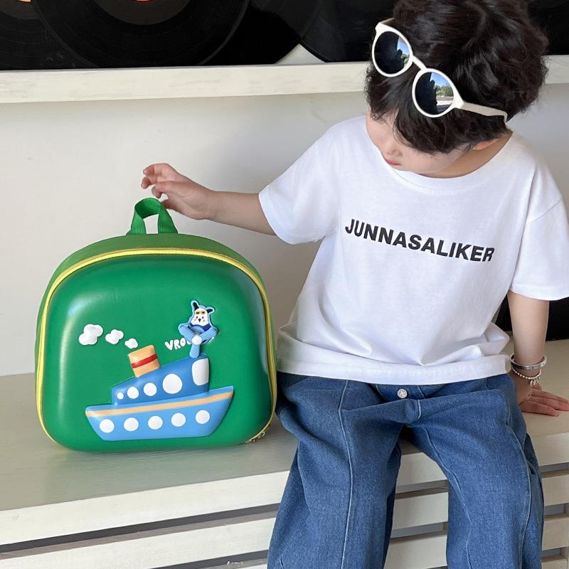 School BagsNew cute cartoon ship hard shell bag cute foreign style small  casual versatile trend bag