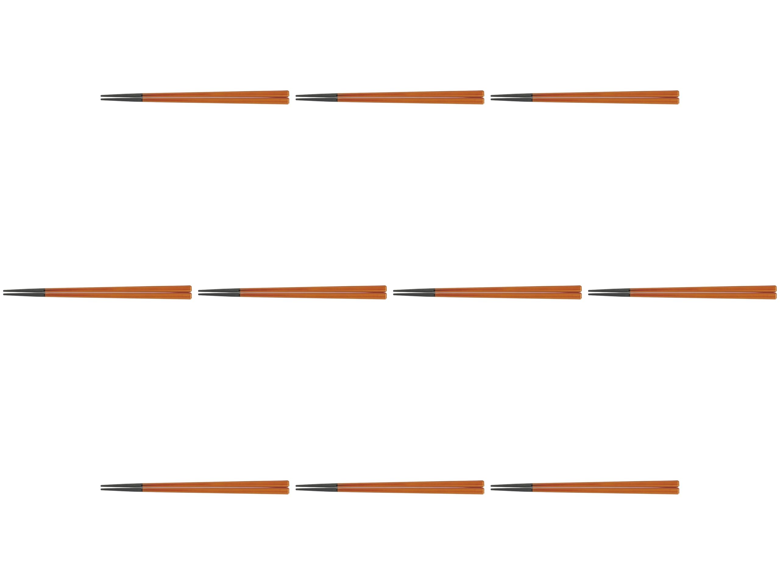 

Set of 10 21cm Beveled Square Shunkei x x Wooden Setomonohonpo Chopsticks, (Two Coats) [21 0.9 0.9cm] Chopsticks,