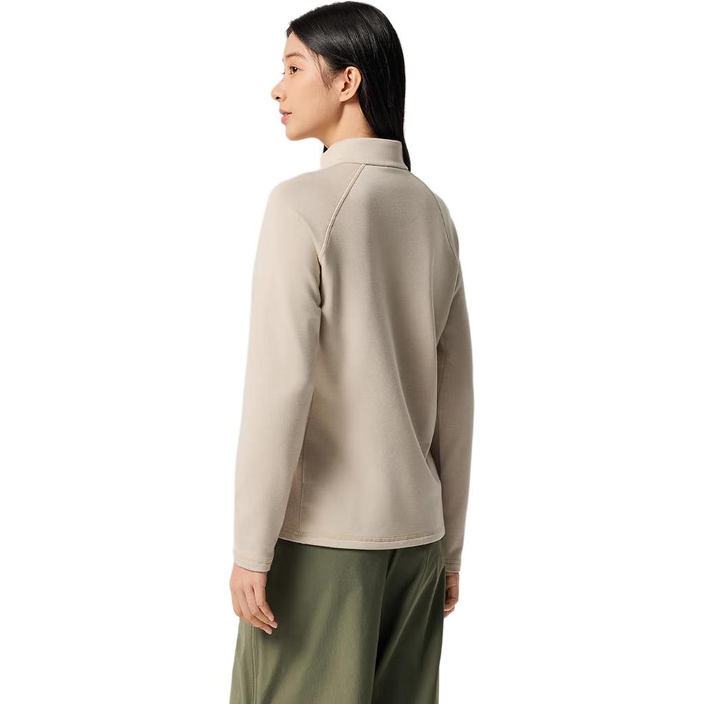 Anta Outdoor Series Solid Color Soft Breathable Versatile Long Sleeve Knit Top Women tops 162546406N-4