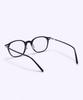 Alloaiweeo [Silverbite] Sbg7606 0909G Hd Acetate Ultra-Lightweight High-Density Acetate Black Square Eyeglass Frame Blue Light Lens Selection