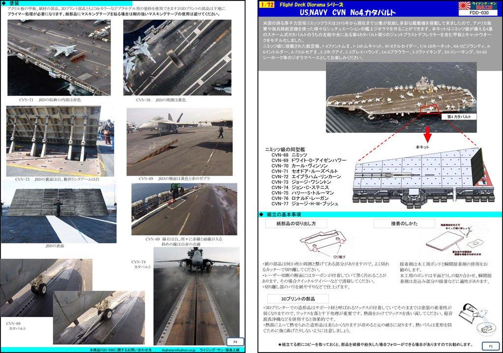 1/72 USNAVY Aircraft Carrier No.4 Catapult Deck & Catwalk