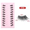 Cross-Border Cat-Eye Clear Band False Eyelashes - Natural, Dense, Half-Length with Extended Eye Tail
