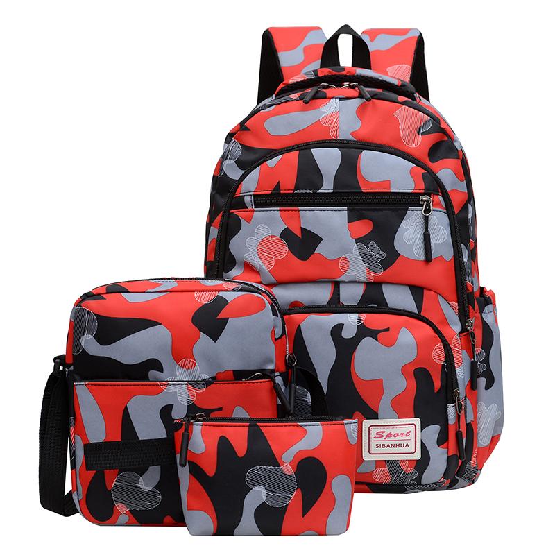 High Quality Backpack 3pcs/set Male Backpacks High School Bags For Women Shoulder Student Travel Bag Large Capacity Computer Bag