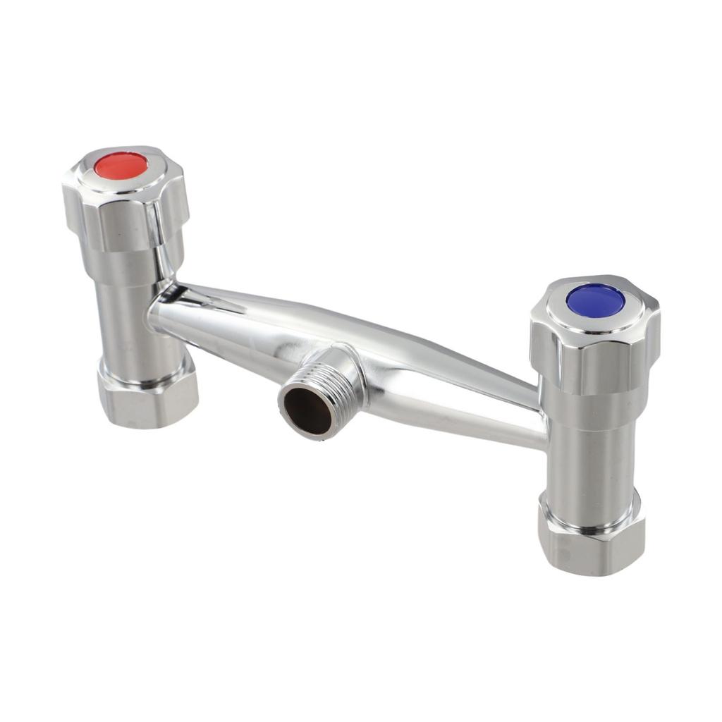 Wall Mounted Brass Shower Valve Hot Cold Dual Control Mixing G1/2 Outlet