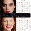 Long Lasting Easter Face Tattoo DIY Cheek Temporary Tattoo Face Freckle Stickers  Music Festival