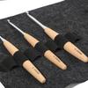 7PCS Wooden Handle Crochet Hook with Big Eye Needle Stitching Marker, Storage Bag for DIY Crochet Craft Hand Stitching