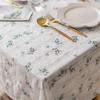 Korean Style Daisy Tassels Cotton Floral Tablecloth,Tea Table Decoration,Rectangle Table Cover For Kitchen Wedding Dining Room