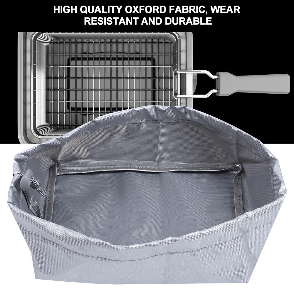 20x15x8cm 420D Oxford Cloth Fryer Dust Cover Frying Machine Outer Protective Cover for Home UseSilver