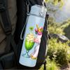 1PC Mint Unicorn Milkshake Art 750ml Color Plastic Sports Water Bottle Leakproof Flip Straw Lid Suitable for Sports Office Home Use