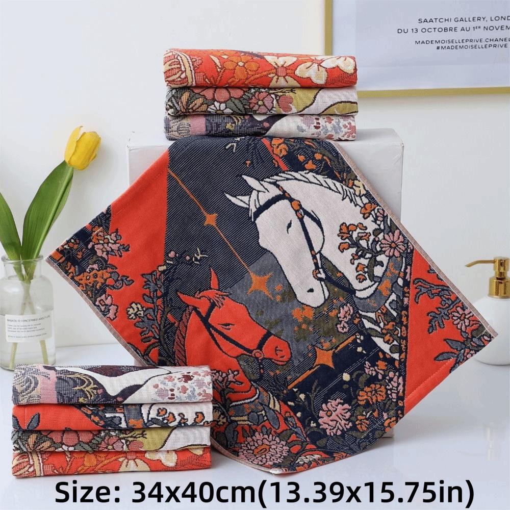 New 34x40cm Large Hand Towel Quick Dry 4 Layer Cotton Gauze Kitchen Towel Decorative Tea Towel Home Restaurant